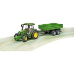 Bruder - Tractor John Deere 5115M Cu Remorca Basculabila - imagine 6