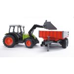 Bruder - Tractor Claas Nectis 267 F Cu Remorca Basculabila - imagine 2