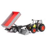 Bruder - Tractor Claas Nectis 267 F Cu Remorca Basculabila - imagine 6