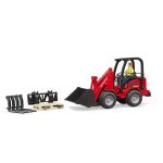 Bruder - Incarcator Compact Schaffer 2034 Cu Figurina Si Accesorii - imagine 4