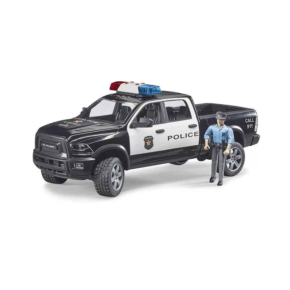 02505_2 Bruder - Camion De Politie Ram 2500 Cu Politist Si Accesorii - imagine 1