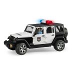 Bruder - Jeep Wrangler Unlimited Rubicon De Politie Cu Sirena Si Figurina - imagine 3