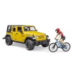 Bruder - Jeep Wrangler Unlimited Rubicon Cu Bicicleta Si Ciclist - imagine 3