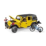 Bruder - Jeep Wrangler Unlimited Rubicon Cu Bicicleta Si Ciclist - imagine 6