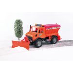 Bruder - Utilaj Zapada Mercedes Benz Unimog Cu Plug - imagine 2