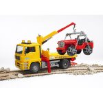 Bruder - Camion De Tractare Man Tga Si Vehicul De Teren - imagine 2