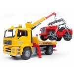 Bruder - Camion De Tractare Man Tga Si Vehicul De Teren - imagine 8