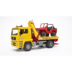 Bruder - Camion De Tractare Man Tga Si Vehicul De Teren - imagine 6