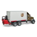 Bruder - Camion Ups Mack Granite Cu Stivuitor - imagine 3