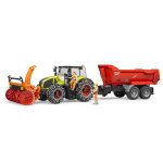 Bruder - Tractor Claas Axion 950 Cu Lanturi Si Freza De Zapada - imagine 2