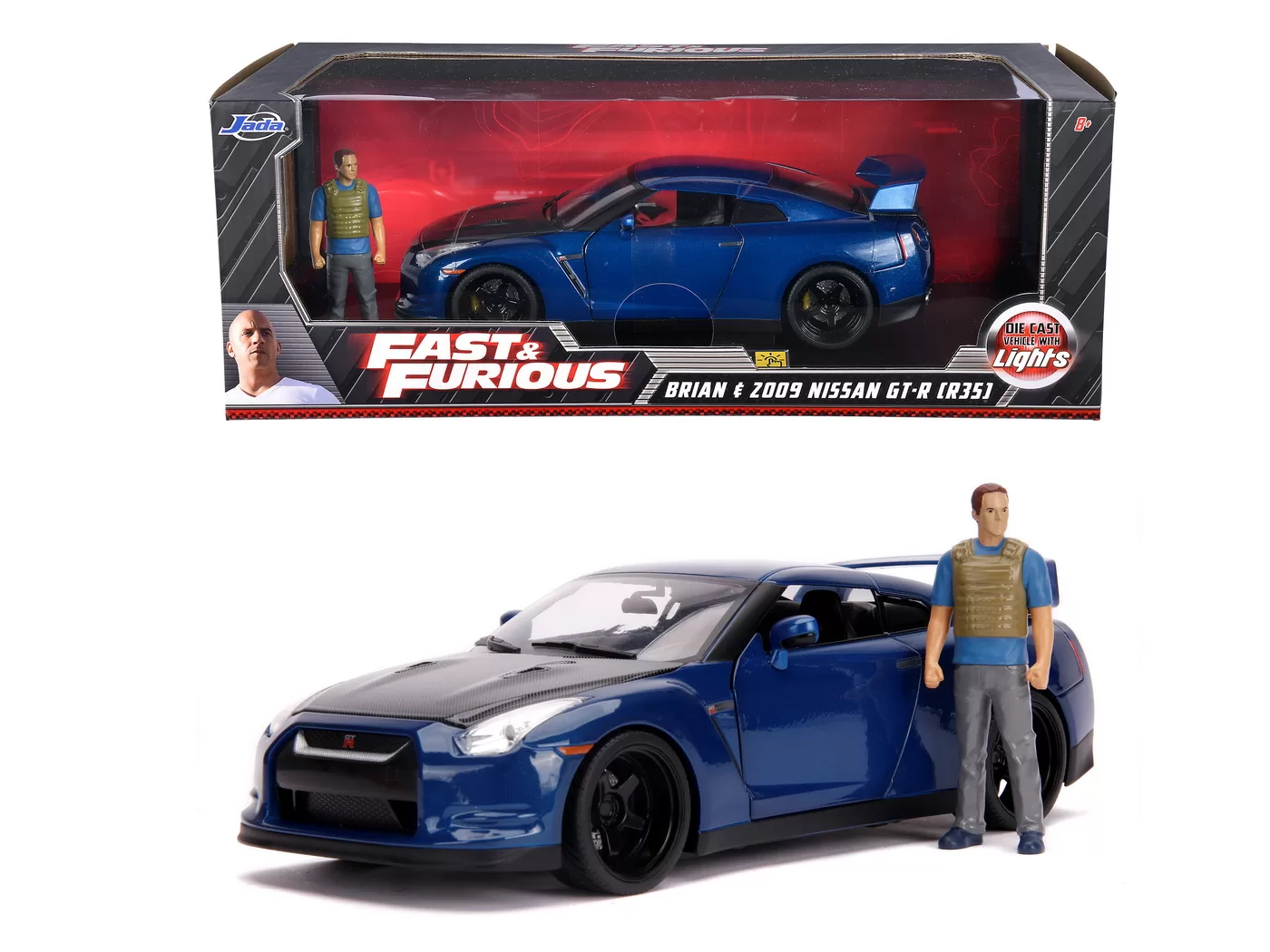 MASINUTA METALICA FAST AND FURIOUS NISSAN SKYLINE SCARA 1:18 253206003