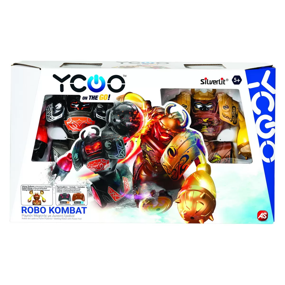 SET 2 ROBOTI LUPTATORI CU TELECOMANDA ROBO KOMBAT VIKING 7530-88059