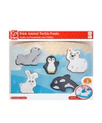Hape - Hape Puzzle Tactil - Animalele Polare