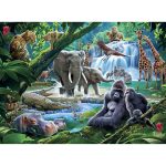 Puzzle Animale Din Jungla, 100 Piese - imagine 2