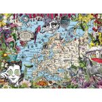 Puzzle Harta Europei, 500 Piese - imagine 2