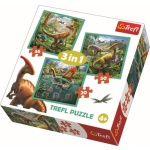 Trefl - Puzzle Trefl 3In1 Lumea Extraordinara A Dinozaurilor