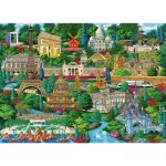 Trefl - Puzzle Trefl Din Lemn 1000 Piese Obiective Turistice Faimoase Din Franta - imagine 2