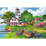 Trefl - Puzzle Trefl Din Lemn 500+1 Piese Portul In Timpul Verii - imagine 2