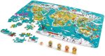 Hape - Hape Puzzle 2-In-1 Turul Lumii - imagine 2