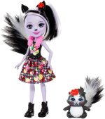 Mattel - Enchantimals Papusi Cu Animalute Sage Skunk Si Caper - imagine 2