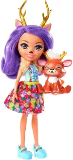 Mattel - Enchantimals Papusi Cu Animalute Danessa Deer Si Sprint - imagine 2