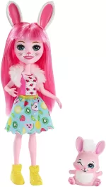 Mattel - Enchantimals Papusi Cu Animalute Bree Bunny Si Twist - imagine 2