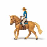 Papo - Papo Figurina Set Cowgirl (Vacarita) Pe Cal Usa - imagine 2