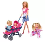 Simba - Set Papusa Steffi Cu 3 Bebelusi Si Accesorii - imagine 2