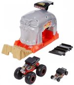 Mattel - Hot Wheels Lansator Monster Truck Craniul Cu Doua Masinute - imagine 2