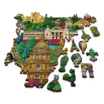 Trefl - Puzzle Trefl Din Lemn 1000 Piese Obiective Turistice Faimoase Din Franta - imagine 3