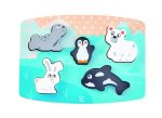 Hape - Hape Puzzle Tactil - Animalele Polare - imagine 3