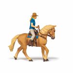 Papo - Papo Figurina Set Cowgirl (Vacarita) Pe Cal Usa - imagine 3