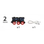 Brio - Locomotiva Reincarcabila Cu Cablu Usb - imagine 4