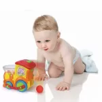 Jucarii Bebe - Locomotiva Cu Bile Cu Sunete Si Lumini - imagine 3