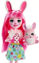Mattel - Enchantimals Papusi Cu Animalute Bree Bunny Si Twist - imagine 4
