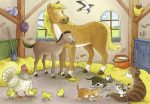 Puzzle Familii Fericite De Animale, 2X12 Piese - imagine 3