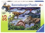 Puzzle Locul De Joaca Al Dinozaurilor, 35 Piese