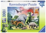 Puzzle Printre Dinozauri, 100 Piese