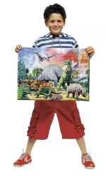 Puzzle Printre Dinozauri, 100 Piese - imagine 3
