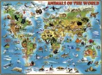 Puzzle Harta Animalelor, 300 Piese - imagine 3