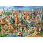 Puzzle Obiective Turistice, 1000 Piese - imagine 2