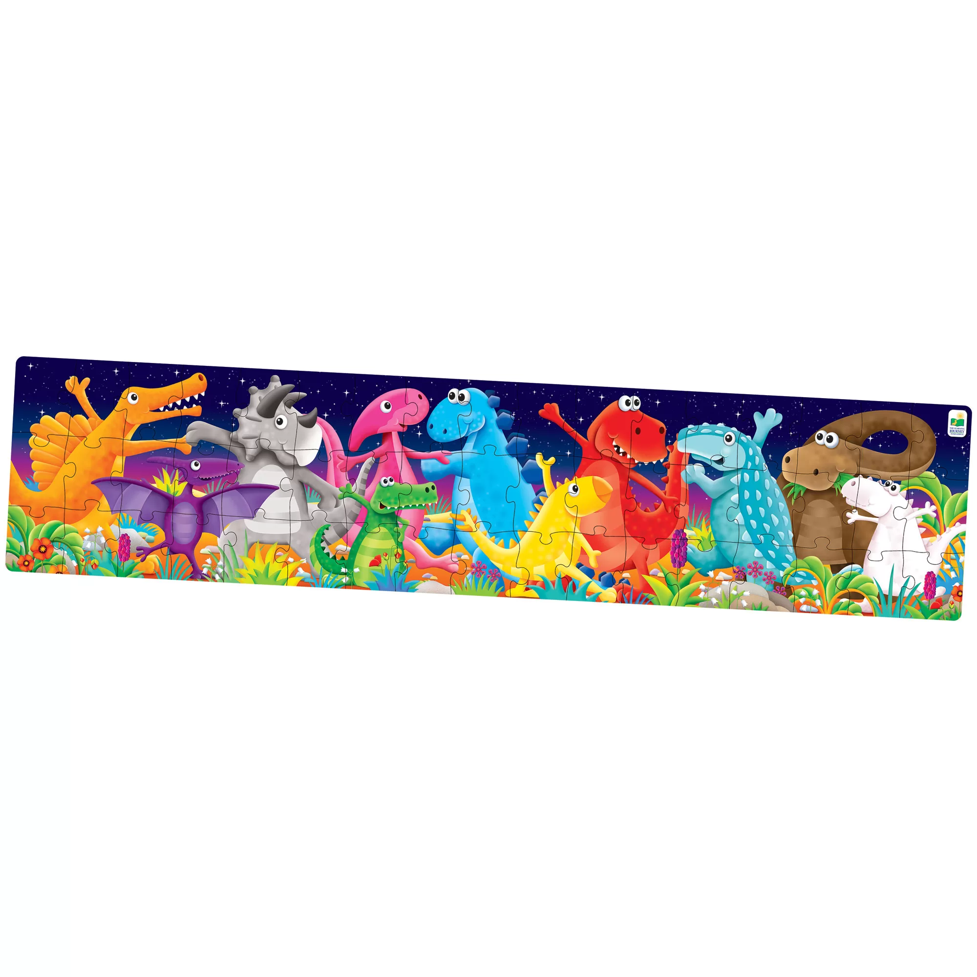 Puzzle Lung De Podea - Dinozauri Colorati - imagine 3