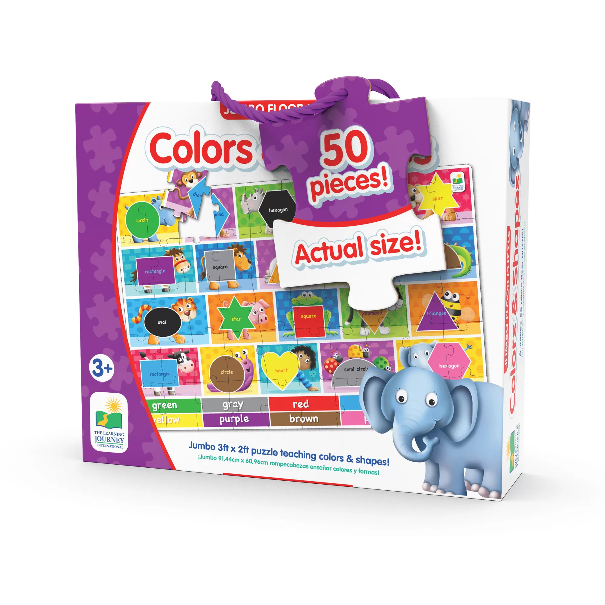 Puzzle Mare De Podea - Culori Si Forme - Eng - imagine 1