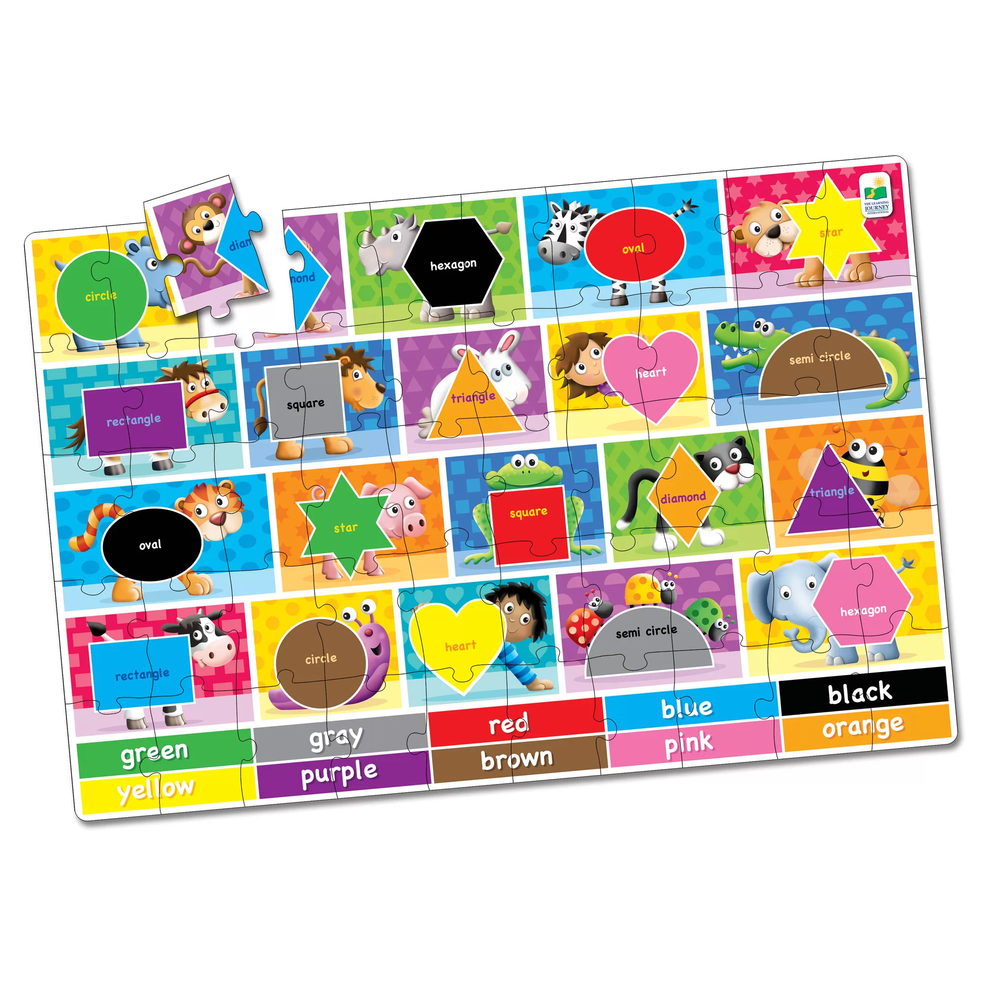 Puzzle Mare De Podea - Culori Si Forme - Eng - imagine 2