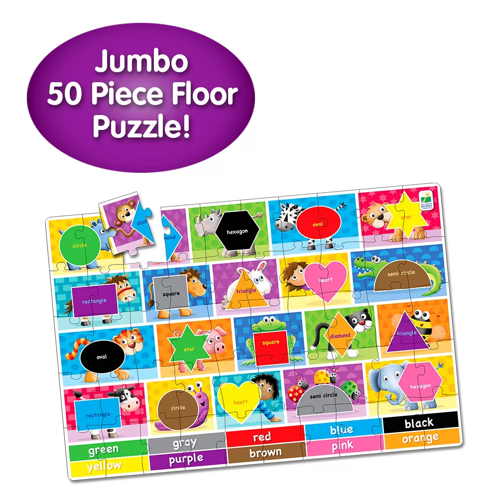 Puzzle Mare De Podea - Culori Si Forme - Eng - imagine 3