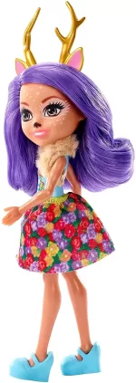 Mattel - Enchantimals Papusi Cu Animalute Danessa Deer Si Sprint - imagine 5