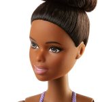 Mattel - Papusa Barbie Balerina Creola Cu Costum Lila - imagine 5