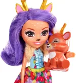 Mattel - Enchantimals Papusi Cu Animalute Danessa Deer Si Sprint - imagine 6