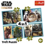 Trefl - Puzzle 4In1 Mandalorian Si Lumea Lui - imagine 6