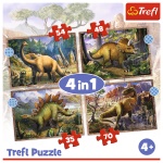 Trefl - Puzzle Trefl 4In1 Dinozaurii Interesanti - imagine 6